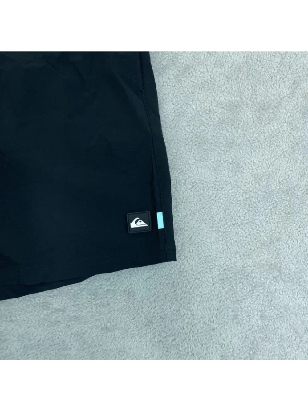 NWT Quiksilver Men's S Black Waterman Collection Mens Swim Volley Shorts UPF